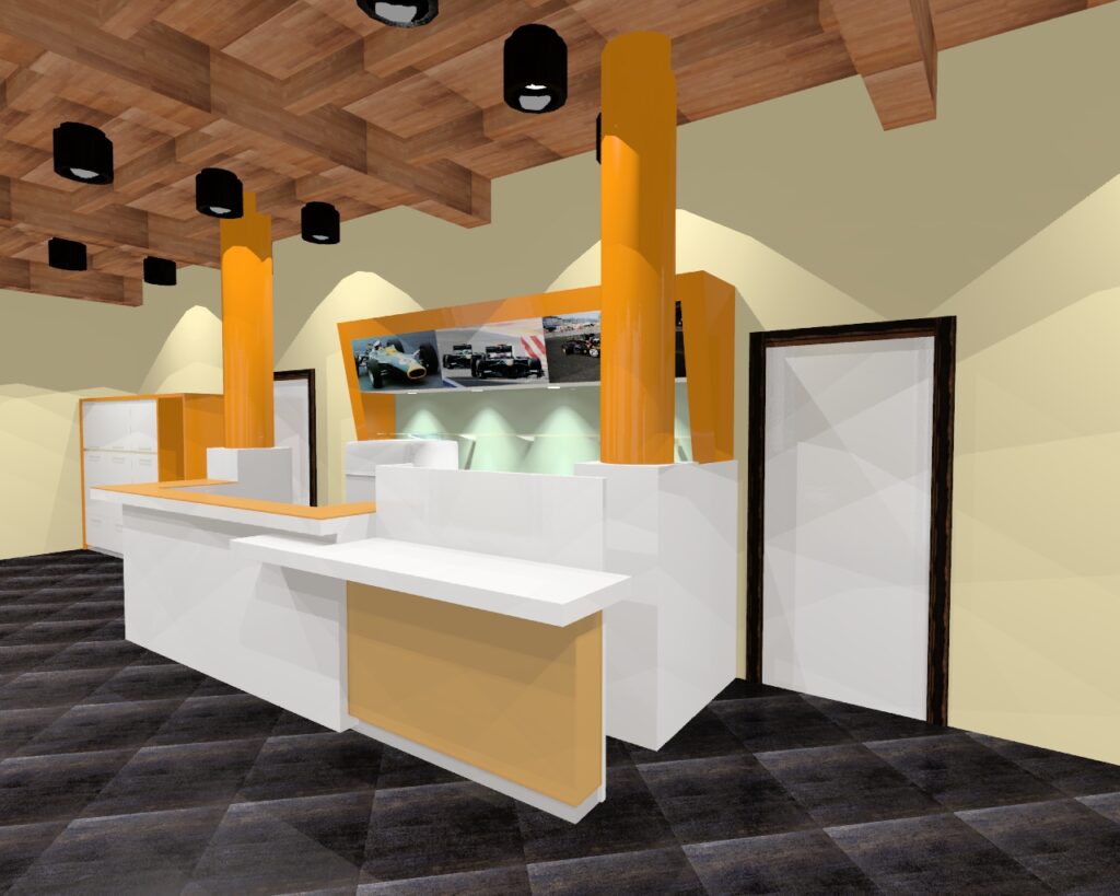 Render Arredamenti lounge bar Ergocom bologna - 1