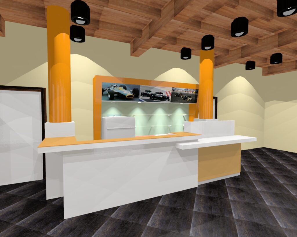 Render Arredamenti lounge bar Ergocom bologna - 2